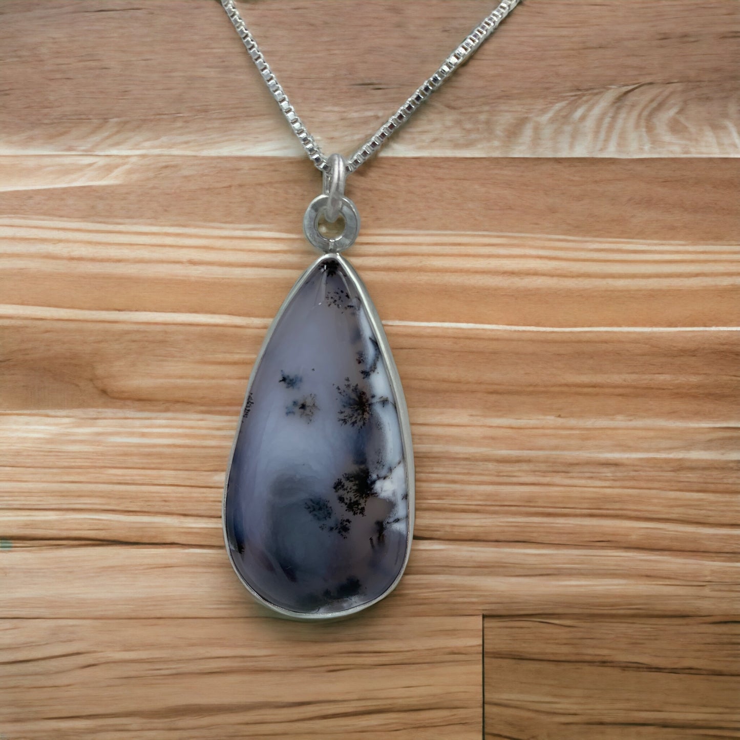 Dendritic Opal and sterling silver .925