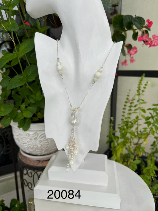 Mother of pearl and sterling silver