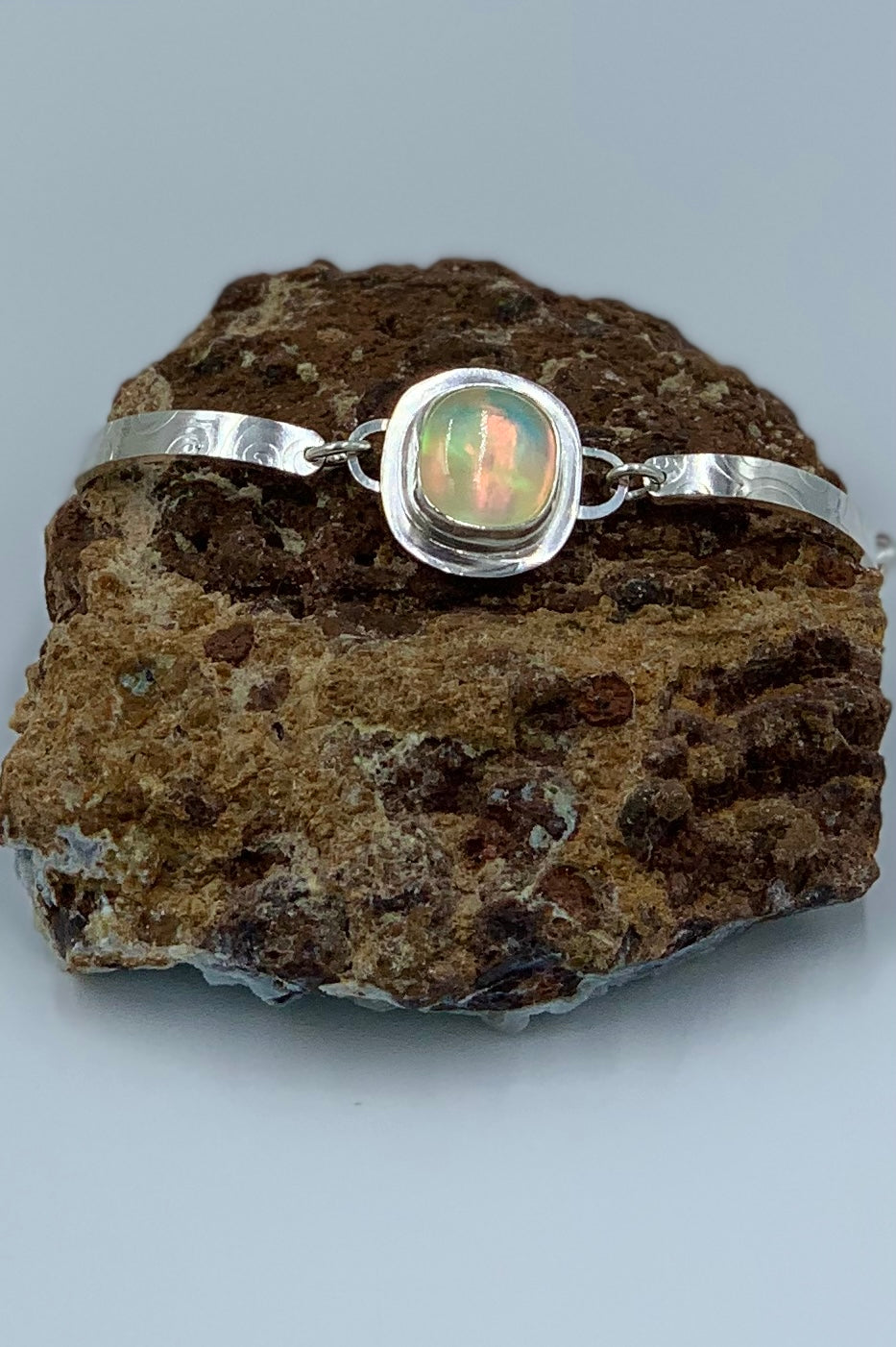 Aurora Opal and sterling silver .925
