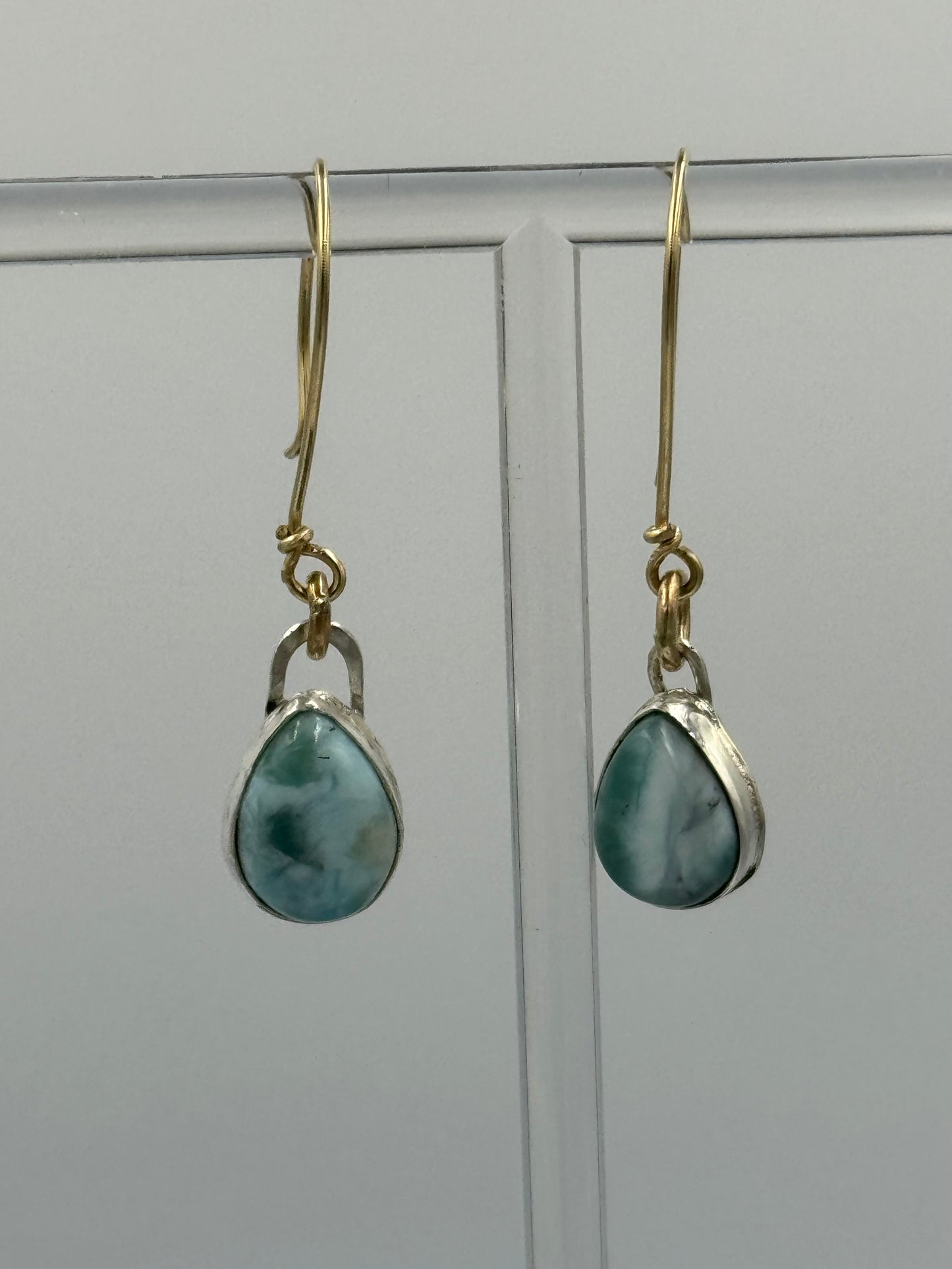 Larimar and sterling silver