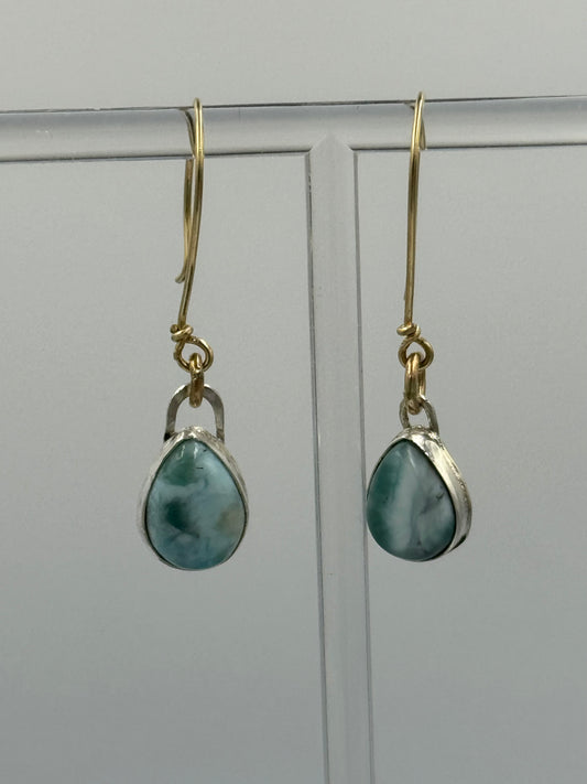 Larimar and sterling silver