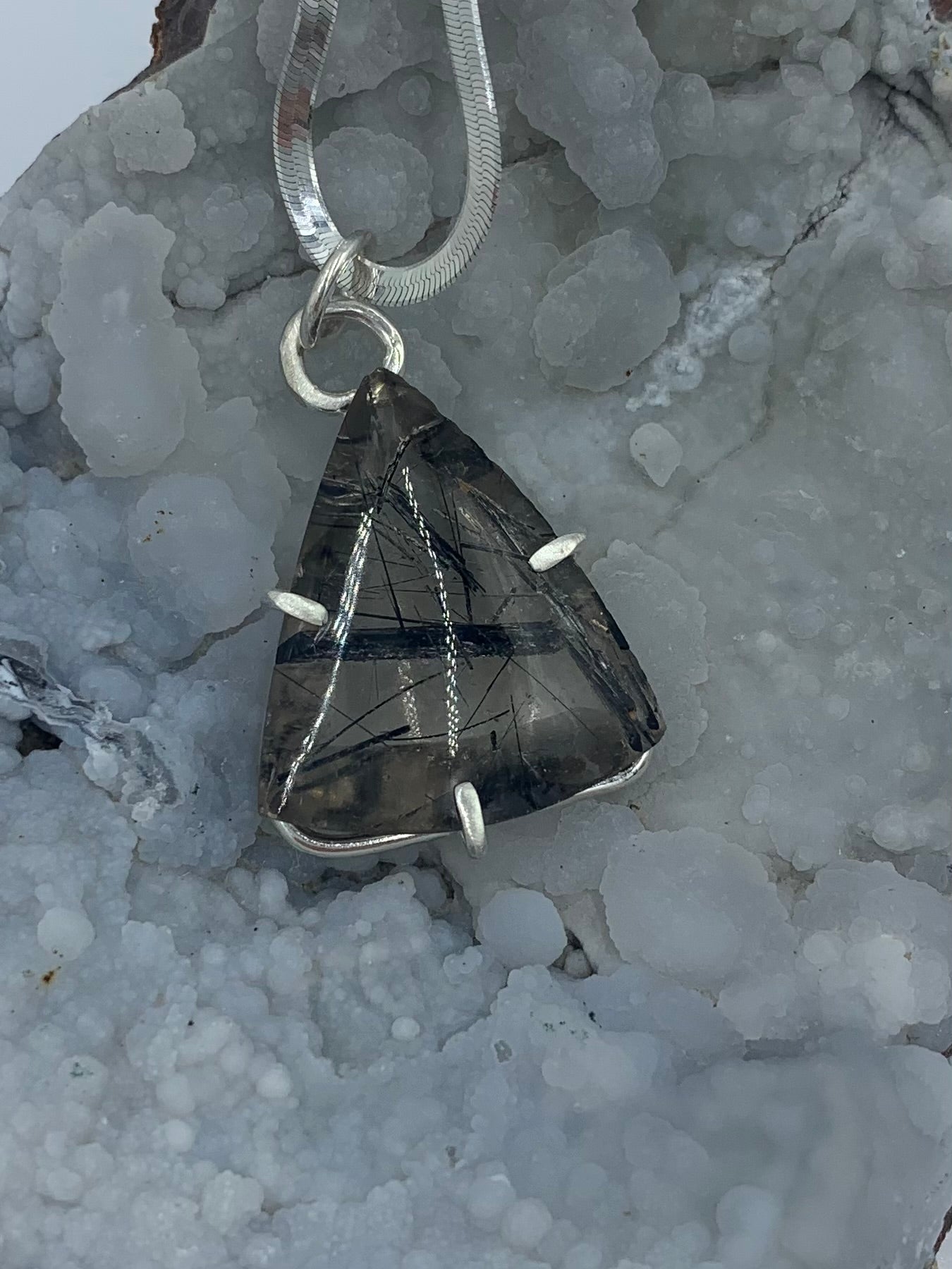 Landscape Rutile and sterling silver .925 (Pendant only)