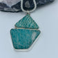 Amazonite stone set in sterling silver .925 (Pendant only)    39.85mm x 56mm