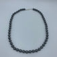Hematite and crystal sterling silver .925 necklace  20” or 51cm