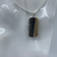 Petrified wood stone set in sterling silver (Pendant only)  21.29mm x 42.43mm